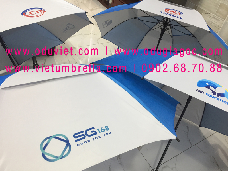 xưởng sản xuất ô dù cầm tay in logo quảng cáo